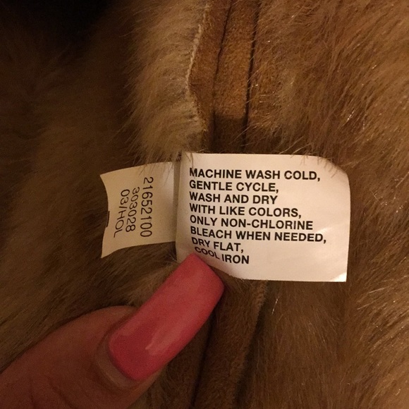 Brown fur coat/kids size 12(XL) - Picture 3 of 7